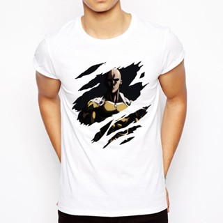 เสื้อยืดลําลอง แขนสั้น พิมพ์ลายอนิเมะ One punch man Saitama 2022 สําหรับผู้ชายเสื้อยืดอินเทรนด์_07