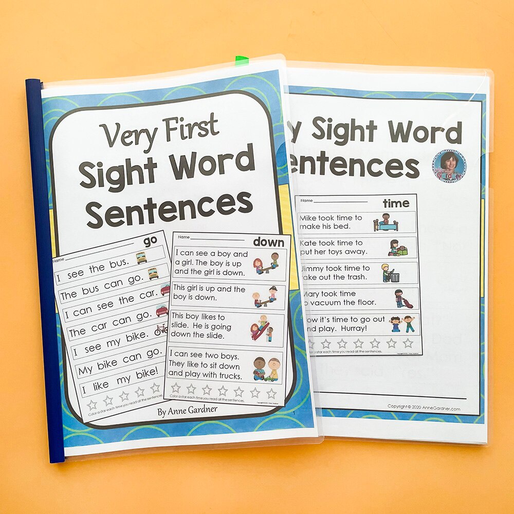 แผ่นกระดาษระบายสี My Very First Sight Word Sentences สําหรับเด็ก ...