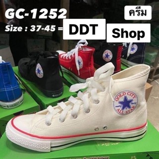 A1252 Gold city โกลด์ซิตี้ รองเท้าผ้าใบหุ้มข้อ  ของแท้ 100 % รุ่น GC 1252