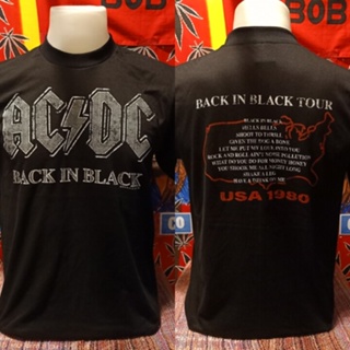 [ปรับแต่งได้]เสื้อวง AC DC วงร็อค ไม่มีตะเข็บข้าง คอฟิต ป้ายUSA เสื้อวินเทจ เสื้อทัวร์ วงร็อคต่างประเทศ_25