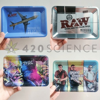 ถาดโลหะ แผ่นเหล็ก ถาดยำสมุนไพร ถาดโรลสมุนไพร พร้อมส่ง 180mm*125mm Rolling Tray