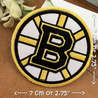 Boston Bruins Team ตัวรีดติดเสื้อ อาร์มรีด อาร์มปัก ตกแต่งเสื้อผ้า หมวก กระเป๋า แจ๊คเก็ตยีนส์ Quote Embroidered Iron ...