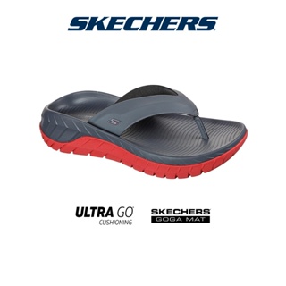 ภาพหน้าปกสินค้าSkechers สเก็ตเชอร์ส รองเท้าแตะผู้ชาย Men On-The-GO GO Recover Walking Sandals - 229018-CCRD - Dual-Density, Goga Mat Technology, Ultra Go ที่เกี่ยวข้อง