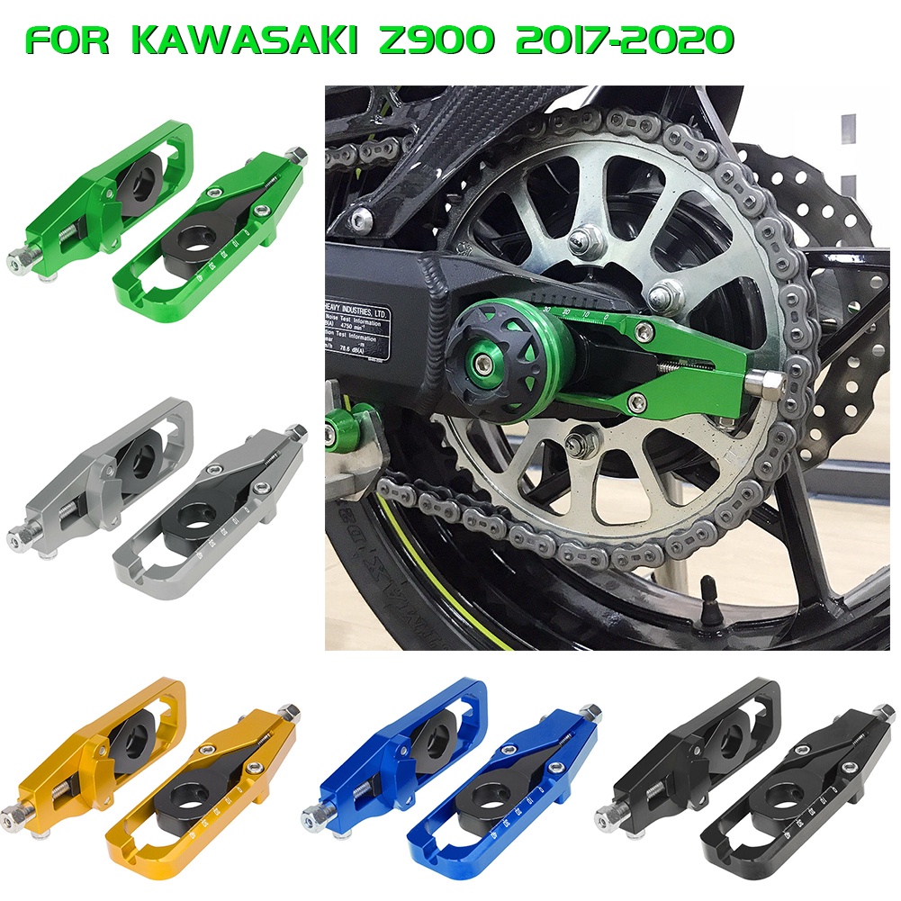 Ljjkoall CNC อลูมิเนียมรถจักรยานยนต์ด้านหลังโซ่ Adjusters Tensioner ...