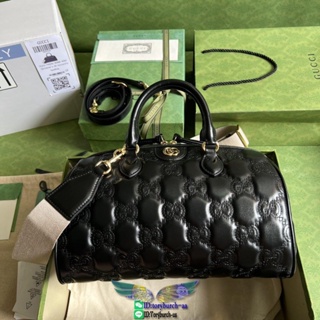 Gucc Boston shopper handbag weekender duffel bag vintage shopping tote with jacquard wide strap