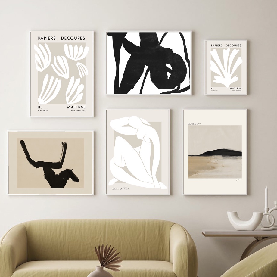 ภาพโปสเตอร์บนผ้าใบ-พิมพ์ลายเส้นนามธรรม-matisse-coral-modern-สไตล์นอร์ดิก-สําหรับตกแต่งผนังบ้าน-ห้องนั่งเล่น