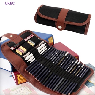Ukec ใหม่ กระเป๋าดินสอ สําหรับใส่ดินสอ 24 ชิ้น