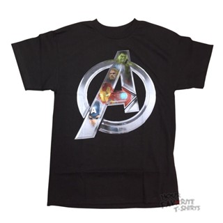 Popular Avengers Age Of Ultron Chrome Logo Marvel Comics Licensed Adult TShirt_05