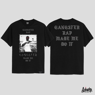 เสื้อยืดแขนสั้น  เสื้อยืด Oversize รุ่น Rap Jone สีดำ ลิขสิทธิ์แท้ เสื้อตัวใหญ่  แขนสั้นโอเวอร์ไซส์