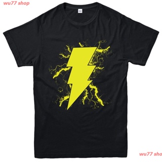 เสื้อยืดโอเวอร์ไซส์ 2022 Diy Shazam Thunder Men T Shirt, DC Comics Superhero Capn Marvel Inspired Tee Top disco_01