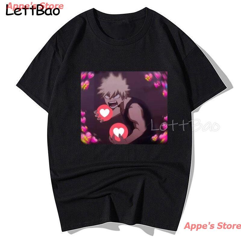 เสื้อยืดสีขาวappes-store-cartoon-my-hero-academia-funny-cartoon-t-shirt-men-women-japanese-anime-t-shirt-fashion-graphi