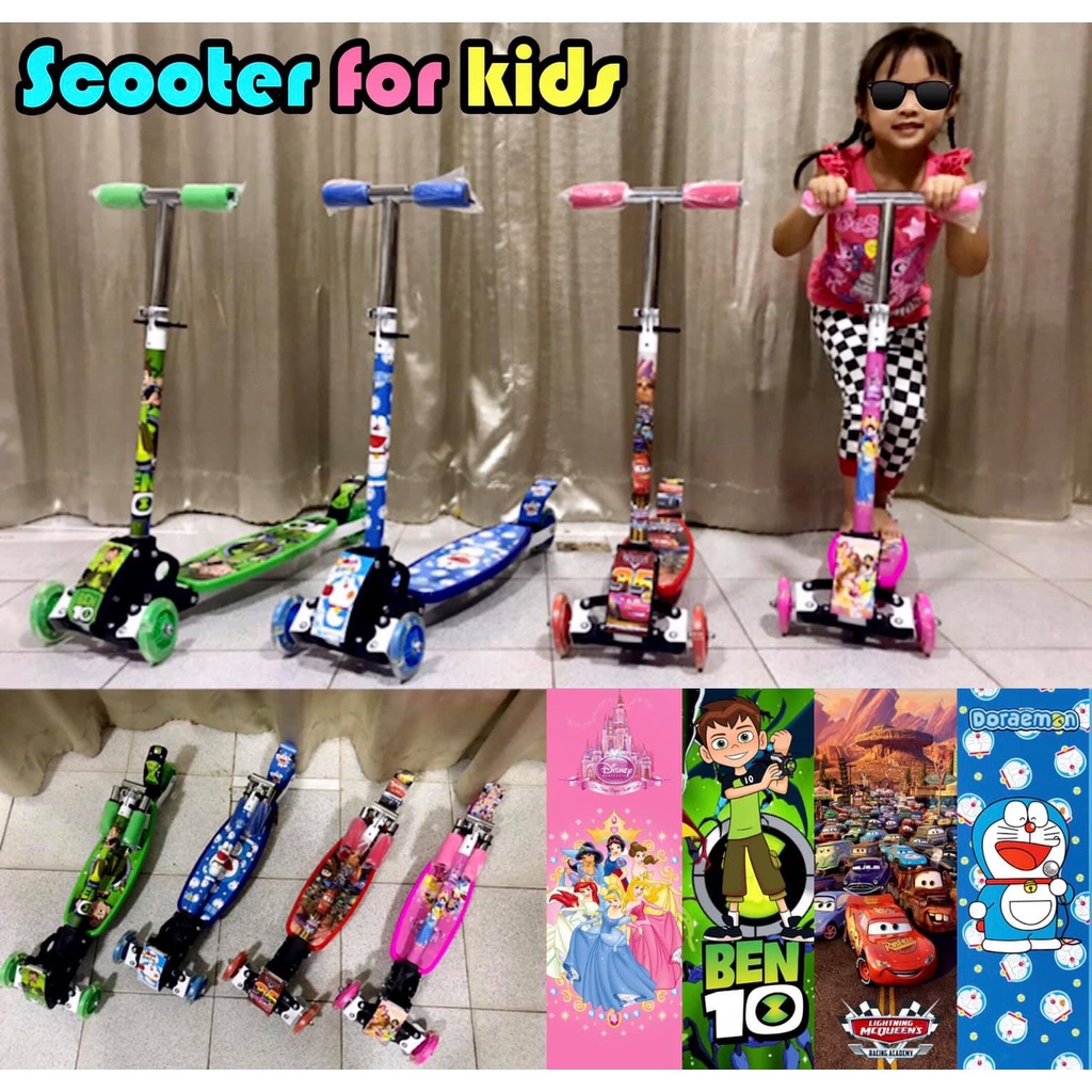 ใหม่ล่าสุด-scooter-for-kids-สกู๊ตเตอร์ขาไถ3ล้อkitty