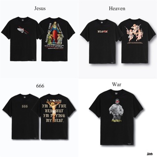 Just Say Bad ® เสื้อ Oversize รุ่น Heaven, 666, War, Jesus สีดำ ( ลิขสิทธิ์แท้ ) OS