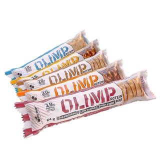 Olimp Protein Bar 64 g จำนวน 5 แท่ง หรือ 1 กล่อง โปรตีนบาร์ โปรตีนแท่ง ขนมคลีน  ของแท้