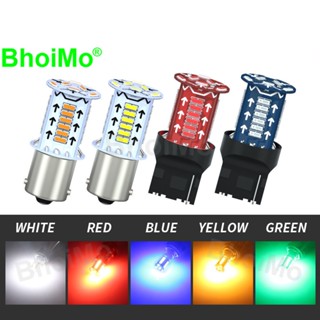 Bhoimo ไฟเลี้ยว ไฟตัดหมอก ไฟเบรก ไฟเดย์ไลท์ LED 1156 P21W DRL 30SMD T20 7440 BA15S W21W DC12V สําหรับรถจักรยานยนต์