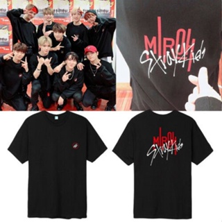 Crew Neck T-Shirts Kpop Stray Kids Concert HI-STAY Unisex Short Sleeve Shirts Tee Tops Pure Cotton_11