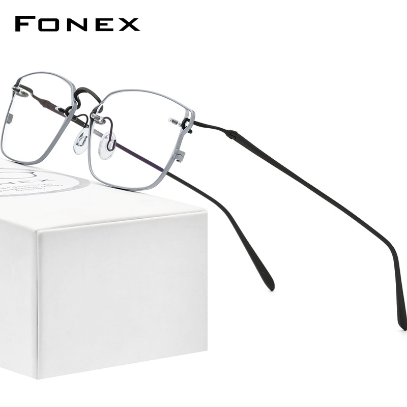 fonex-ใหม่-แว่นตาออปติคอล-ไทเทเนียมบริสุทธิ์-กรอบสี่เหลี่ยม-สไตล์วินเทจ-เรโทร-สําหรับผู้ชาย-2022-f98641