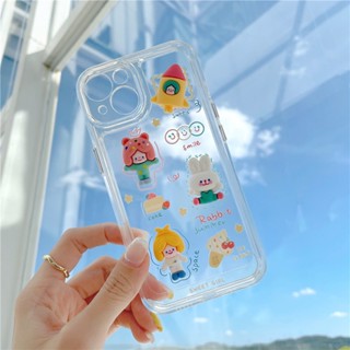 เคส สำหรับ ไอโฟน เคสซิลิโคน สินค้าพร้อมส่งจากไทย สำหรับ Iphone 14 13 12 11 Pro max กระต่ายจรวด TPU-R1803