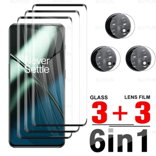 สําหรับ OnePlus One Plus 1+ 11 6in1 9D โค้ง กระจกนิรภัย ป้องกันหน้าจอ สําหรับ OnePlus 11 6.7 นิ้ว PBH110 ฟิล์มเลนส์กล้อง