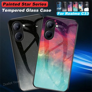 เคสโทรศัพท์มือถือกระจกนิรภัย Tpu แบบนิ่ม กันกระแทก สําหรับ Realme C33 4G