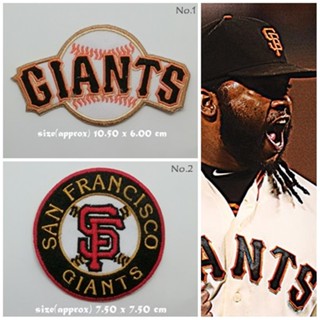 ตัวรีดติดเสื้อ baseball San Francisco Giants ตกแต่งเสื้อผ้า แจ๊คเก็ต Embroidered Iron on Patch  DIY