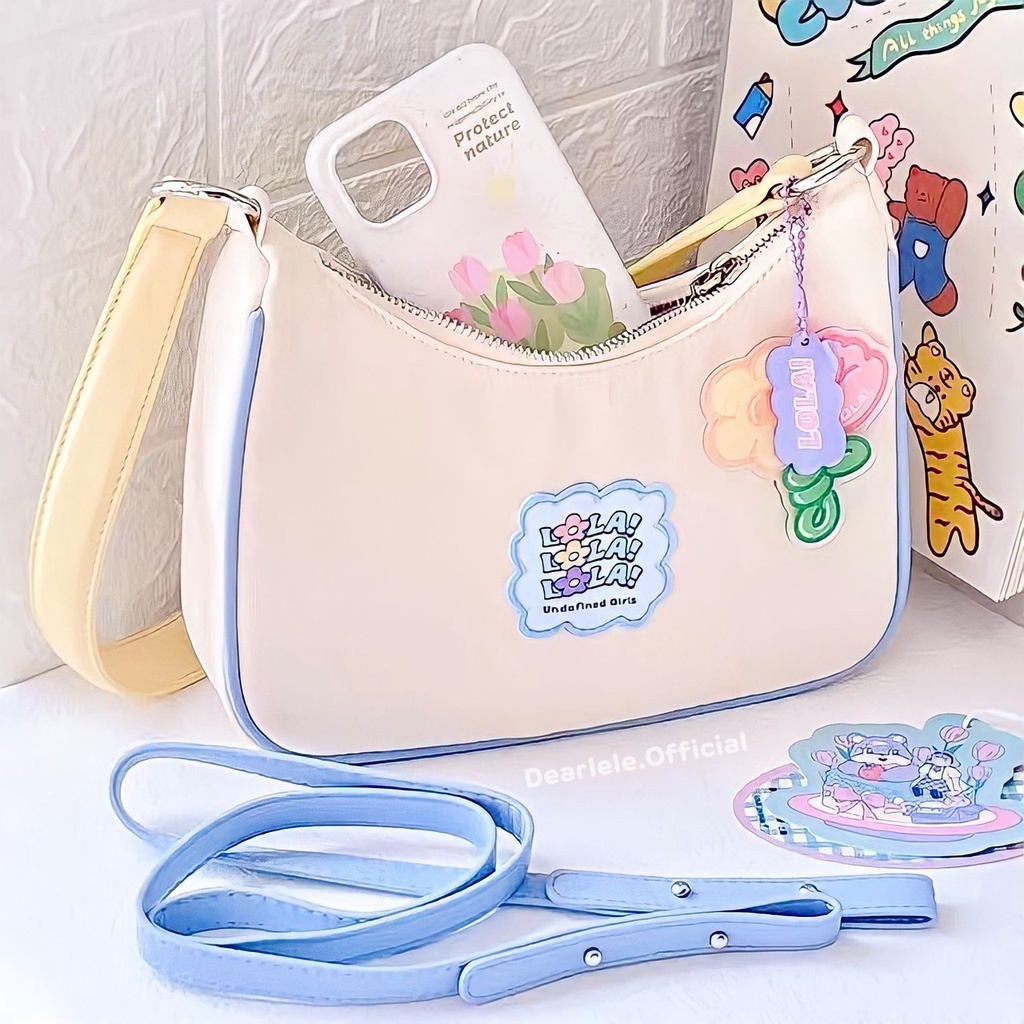 ทักแชทสอบถามสต๊อคก่อนกดสั่งซื้อ-lillybag-กระเป๋าโทนสีพาสเทลมีสายสะพายให้-2-สาย