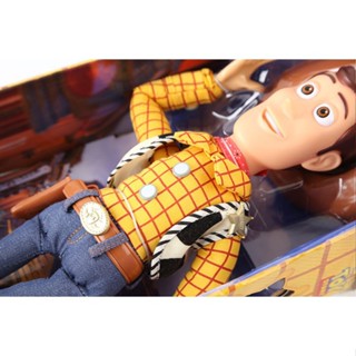 2019 โมเดลไม้ Toy Story 4 Talking Woody and Jessie ของเล่นสําหรับเด็ก UTY5