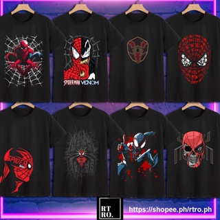 Spiderman MARVEL Shirt Superhero Graphic Tshirt Black Tee Retro / Shirt Unisex Bootleg Trend Fashion_01