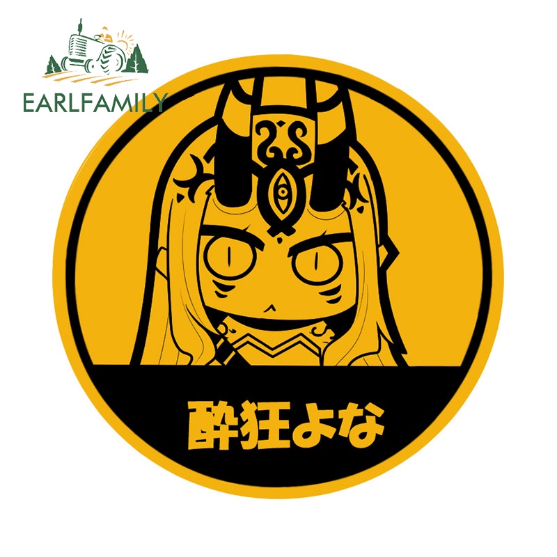 earlfamily-สติกเกอร์กันน้ํา-13-ซม-x-12-9-ซม-สําหรับติดตกแต่งกระจกรถยนต์-หมวกกันน็อค