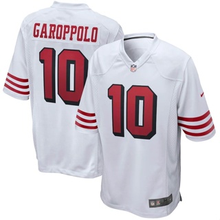 เสื้อกีฬารักบี้ ลายทีม NFL San Francisco 49ers 49ers 10#Jimmy เสื้อกีฬา Garoppolo Jersey Fan Version