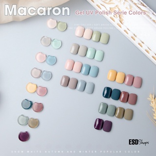 สีทาเล็บเจล Milan สีมาการอง พาสเทล  MACARON PASTEL Color Series  Nail Gel Polish  ขนาด 15 ml. อบ UV เท่านั้น สีแน่น สวย