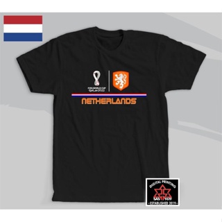 เสื้อยืด พิมพ์ลาย NETHERLANDS Fifa World Cup Qatar 2022