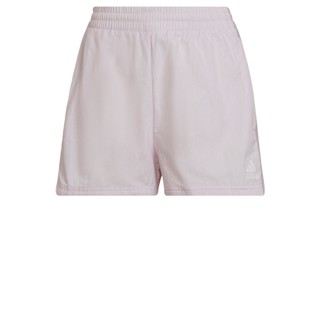 adidas ไลฟ์สไตล์ กางเกงขาสั้นผ้าทอ Essentials 3-Stripes (ทรงหลวม) ผู้หญิง สีชมพู HC9149