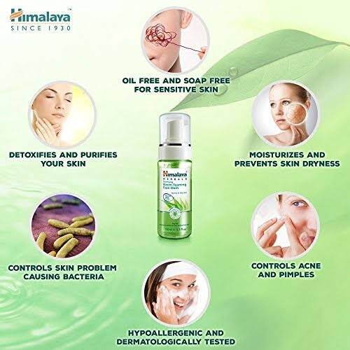himalaya-herbals-purifying-neem-foaming-face-wash-150m-โฟมล้างหน้า-แบบหัวปั๊ม-ของแท้-ฉลากไทย-ขายดีอันดับ1