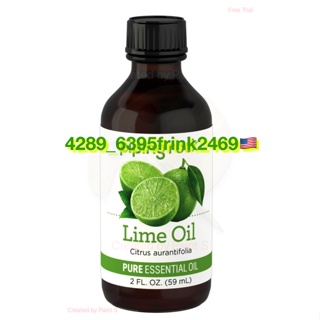 น้ำมันหอมระเหยจากมะนาวบริสุทธิ์ Lime Pure Essential Oil (GC/MS ผ่านการทดสอบ​แล้ว​), 2 fl oz (59 mL)