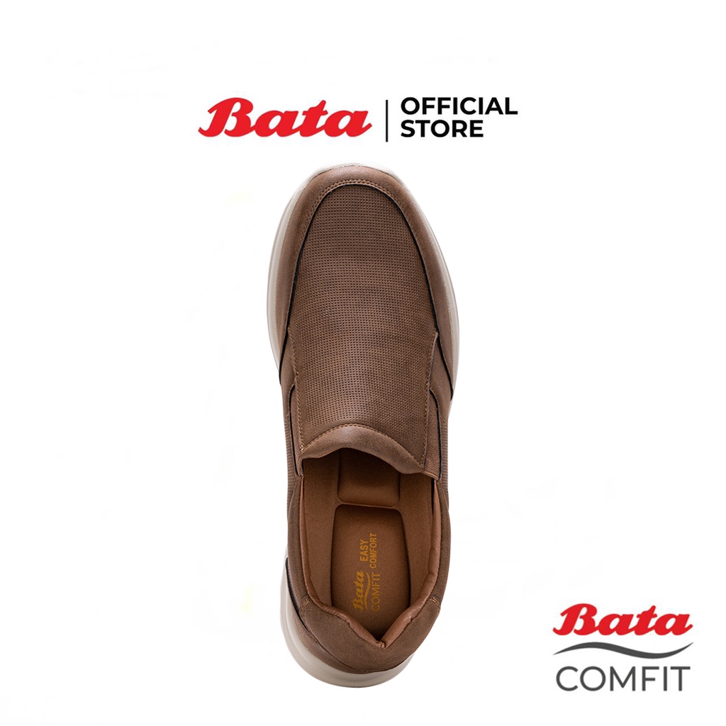 bata-comfit-บาจา-คอมฟิต-รองเท้าสลิปออน-แบบสวม-เพื่อสุขภาพรองรับน้ำหนักเท้า-สำหรับผู้ชาย-รุ่น-doct-สีน้ำตาล-8514071