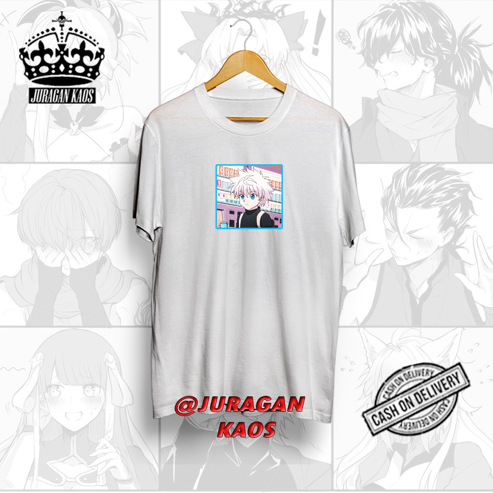 เสื้อยืดแขนสั้น-ผ้าฝ้าย-พิมพ์ลายอนิเมะ-killua-get-drink-combed-30s-hunter-x-hunter-สไตล์ญี่ปุ่น-สําหรับผู้ชาย-การ์ต-05