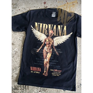Nirvana In Utero ROCK เสื้อยืด เสื้อวง เสื้อดำ สกรีนลายอย่างดี ผ้าหนานุ่ม ไม่หดไม่ย้วย  T SHIRT S M L XL XXL_57