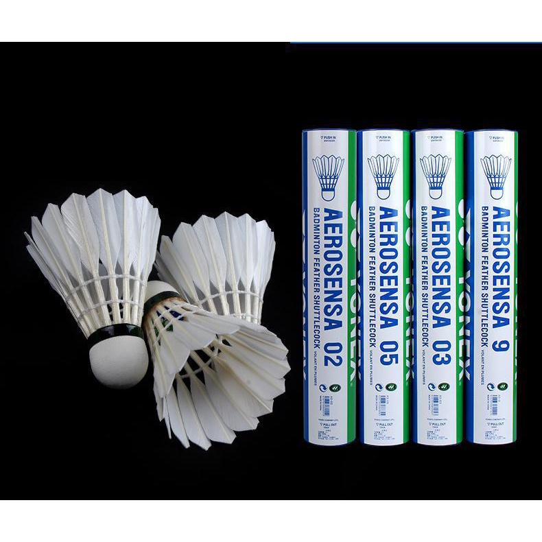 yy-ลูกขนไก่แบดมินตัน-as-20-as-30-as-40-as-50-as-05-สําหรับแข่งขันขนห่าน-12-ชิ้น