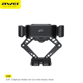 Awei X39 ขาตั้งจับโทรศัพท์มือถือในรถยนต์ ต้านแรงโน้มถ่วง GPS Air Vent คลิป Mount