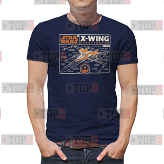 Star Wars The Rise of Skywalker X-Wing Blueprint unisex men graphic t-shirt_01