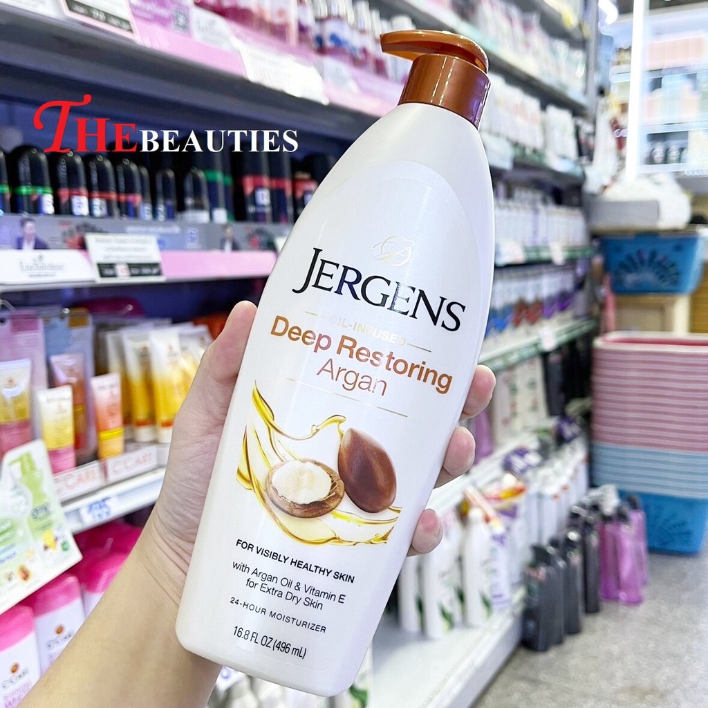 jergens-deep-restoring-argan-496ml-made-in-usa-เพื่อผิวสุขภาพดีอย่างเห็นได้ชัด-ด้วย-argan-oil-amp-vitamin-e