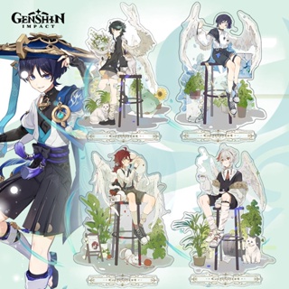 Genshin Impact อะคริลิค Standee 16 ซม.ยืน angel Xiao Scaramouche Kaedehara Kazuha ของขวัญที่สวยงาม se33