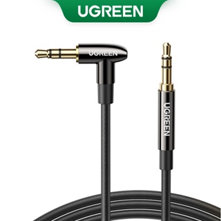 สินค้า UGREEN สายเคเบิลเสียงสเตอริโอ Aux Hi-Fi แบบไนลอนถัก 3.5 มม. ตัวผู้เชื่อมต่อตัวผู้ สำหรับติดรถยนต์