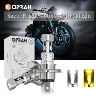 Oprah H4 LED H6 BA20D P15D H7 LED หลอดไฟหน้ารถจักรยานยนต์ CSP เลนส์สีขาวสีเหลืองสกูตเตอร์ไฟตัดหมอก 12V 3000K 6000K