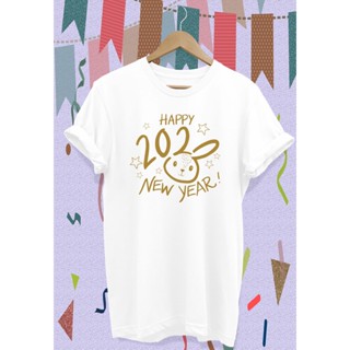 เสื้อยืดสกรีนลายปีใหม่ 2023 Happy New Year T-Shirt