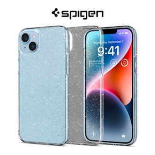 Spigen เคสโทรศัพท์มือถือ ประดับกลิตเตอร์คริสตัล วิบวับ บาง ยืดหยุ่น และป้องกัน สําหรับ iPhone 14 13