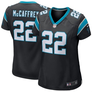 เสื้อกีฬารักบี้ NFL Carolina Panthers 22#McCaffrey球衣女装
