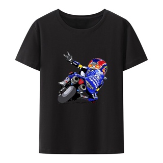 Kawaii Moto กลางแจ้ง Moto Cross Racing กระโดด Stunt Racing กีฬาเอ็กซ์ตรีมพิมพ์เสื้อยืดผู้ชายตลก Moto Rcycl สีขาว Hipster