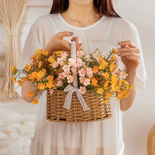【AG】1 Bunch Faux Gypsophila Real Touch Bouquet Multicolor Artificial Flower Desktop Decoration for Wedding